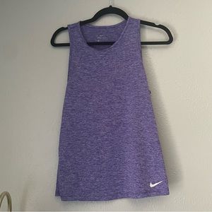 Nike Dri Fit Dark Heather Purple Tank Top